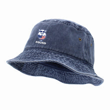 Load image into Gallery viewer, Found Sheep Flag Stone Denim Bucket Hat