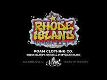 Load image into Gallery viewer, Rhode Island Bold Black on Black Trucker