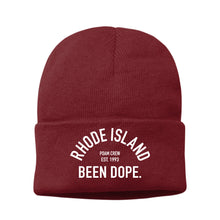 Load image into Gallery viewer, Rhode Island Been Dope High College Inspired Knit Cuff Hat