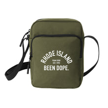 Load image into Gallery viewer, Rhode Island Been Dope College Inspired Small Sling Bag