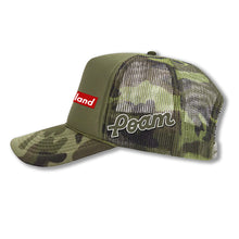 Load image into Gallery viewer, Rhode Island Bold Army Green Camo Trucker