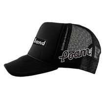 Load image into Gallery viewer, Rhode Island Bold Black on Black Trucker