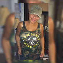 Load image into Gallery viewer, I Am Bercy I Am Haiti Camo Women's Sleeveless Scoop-Neck Swing Tank Top