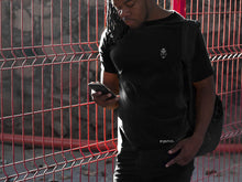 Load image into Gallery viewer, "Crowned Sheep" 2-sided T-Shirt Unisex Black