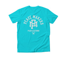 Load image into Gallery viewer, Peace Makers Unisex Tee Turquoise