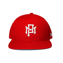 Load image into Gallery viewer, POAM (PM) Monogram - Peace Makers Red Snapback