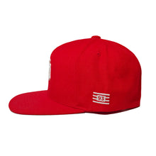 Load image into Gallery viewer, POAM (PM) Monogram - Peace Makers Red Snapback