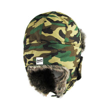 Load image into Gallery viewer, Trapper Aviator Mask Hat - POAM Script Camo