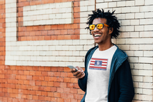 Load image into Gallery viewer, POAM Flag - Uniting Streets of America Tee White