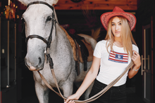 Load image into Gallery viewer, POAM Flag - Uniting Streets of America Tee White