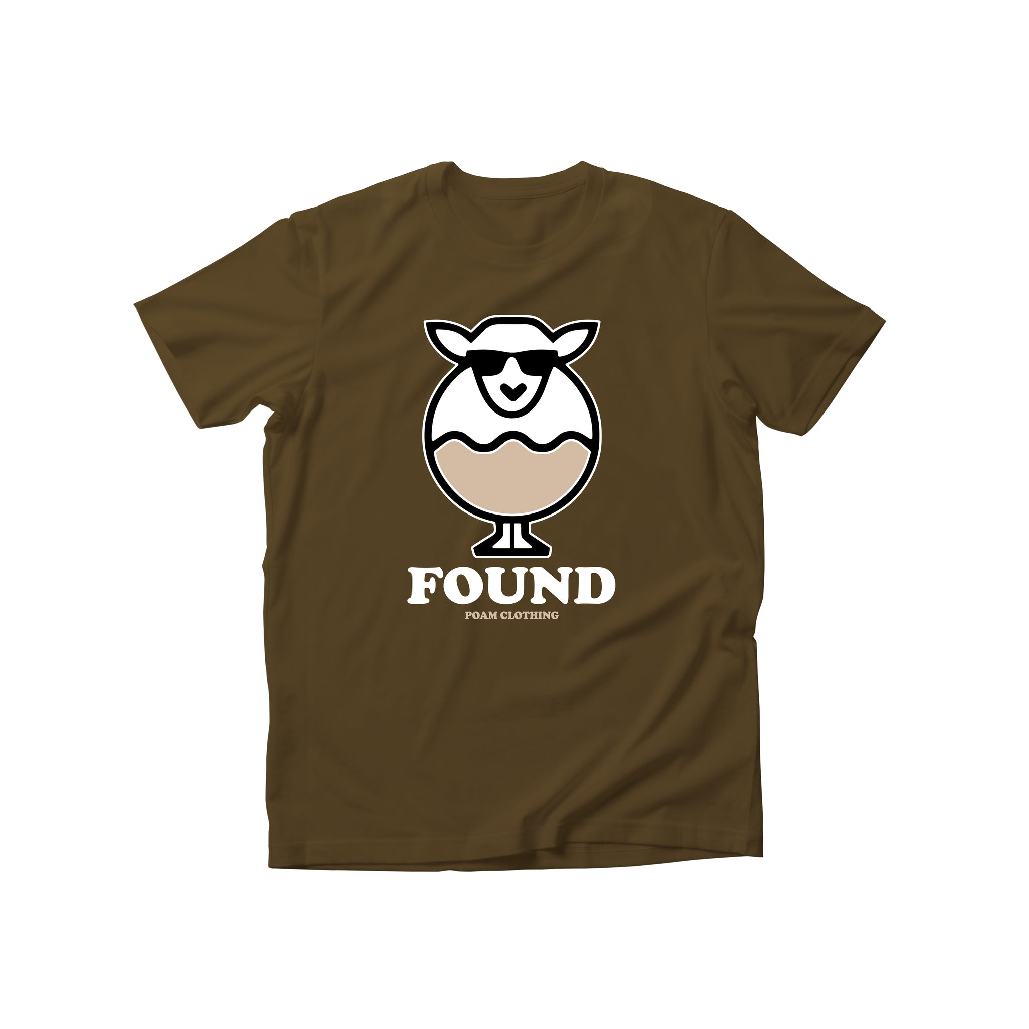 Found Sheep - Lost Now Found Chocolate Brown T-Shirt – POAM