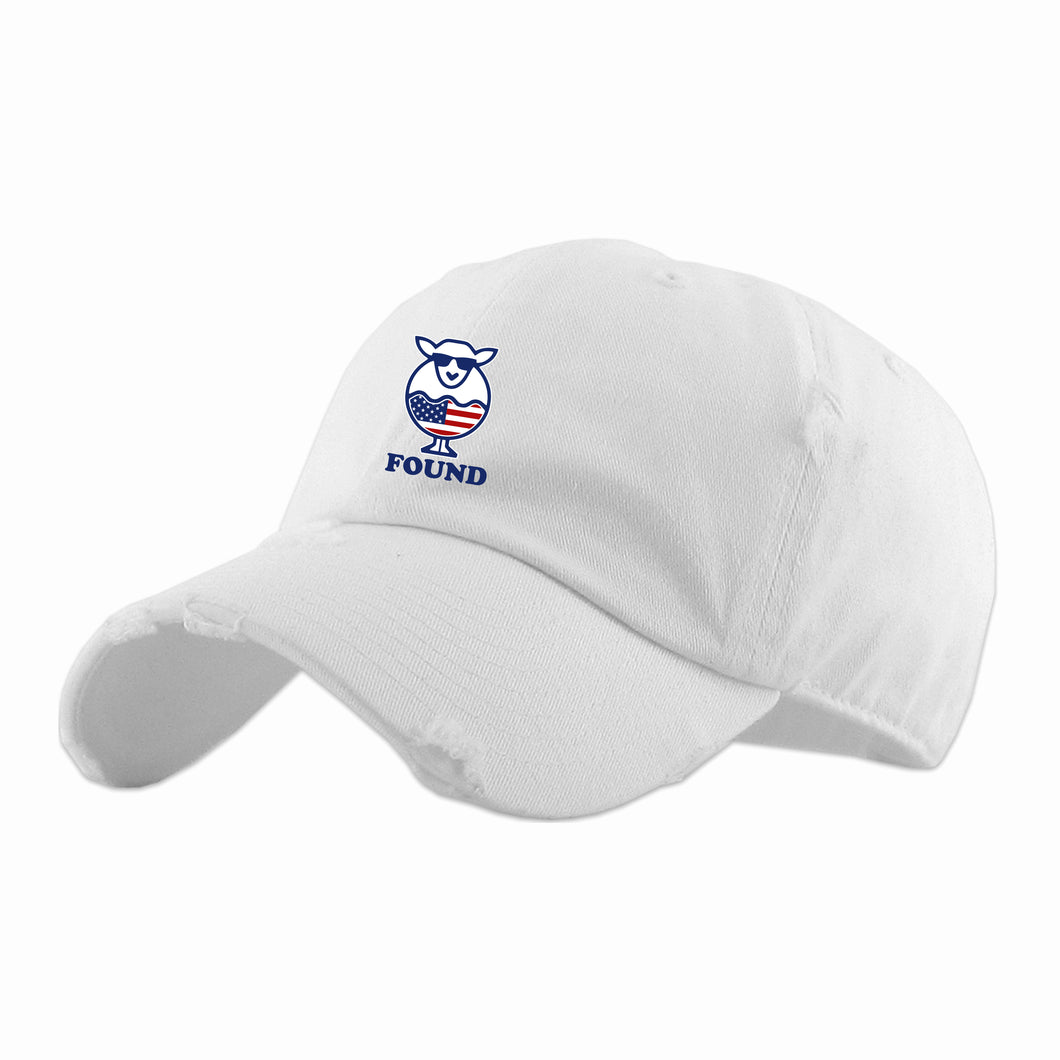 Found Sheep Flag Vintage Dad Hat