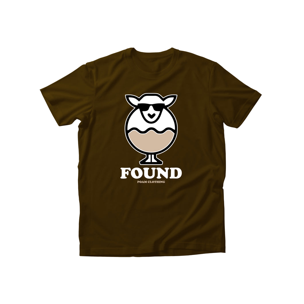 Found Sheep - Lost Now Found Chocolate Brown T-Shirt
