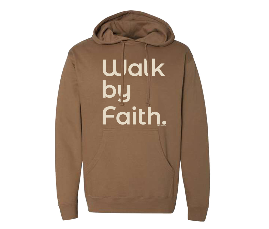 Walk By Faith Garment Washed Premium Winter Hoody