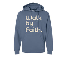 Load image into Gallery viewer, Walk By Faith Garment Washed Premium Winter Hoody
