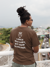Load image into Gallery viewer, Found Sheep - Lost Now Found Chocolate Brown T-Shirt
