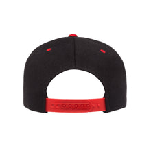 Load image into Gallery viewer, POAM Signature - Walk by Faith Black W-Red Visor Snapback
