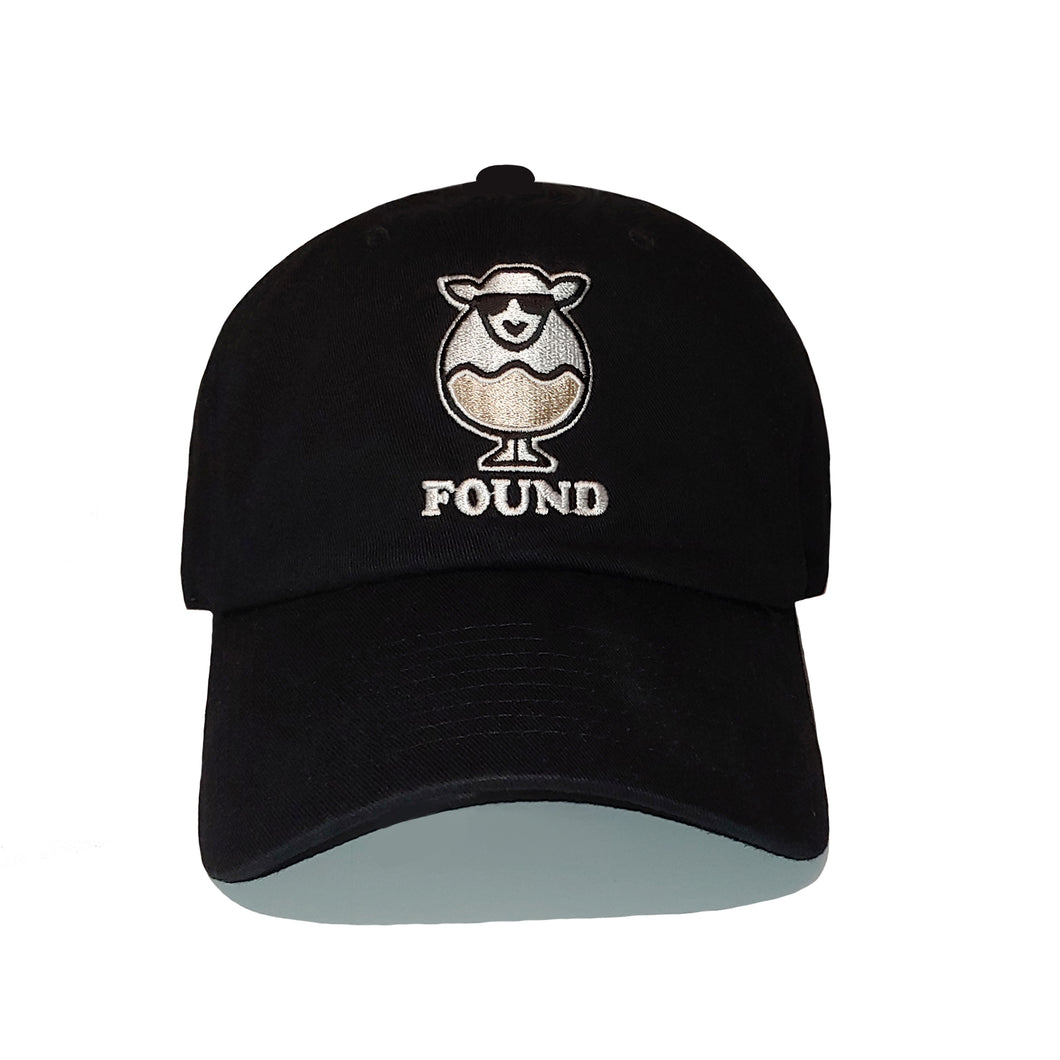 Found Sheep Dad Hat Black