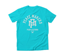 Load image into Gallery viewer, Peace Makers Unisex Tee Turquoise
