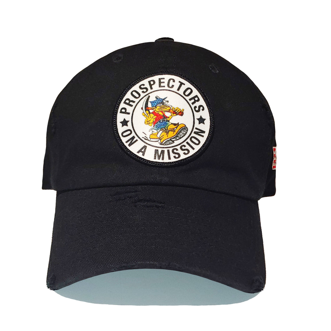 POAM Classic Prospector Seal Black Dad Hat