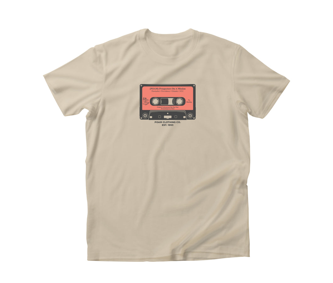 LIMITED EDITION (30 Year Anniversary): Original POAM Mixtape Sand/Salmon T-Shirt