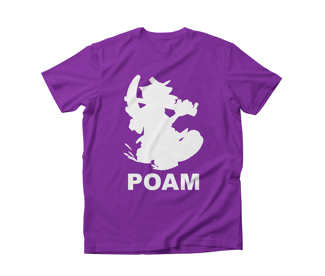 POAM Silhouette Purple Unisex T-Shirt