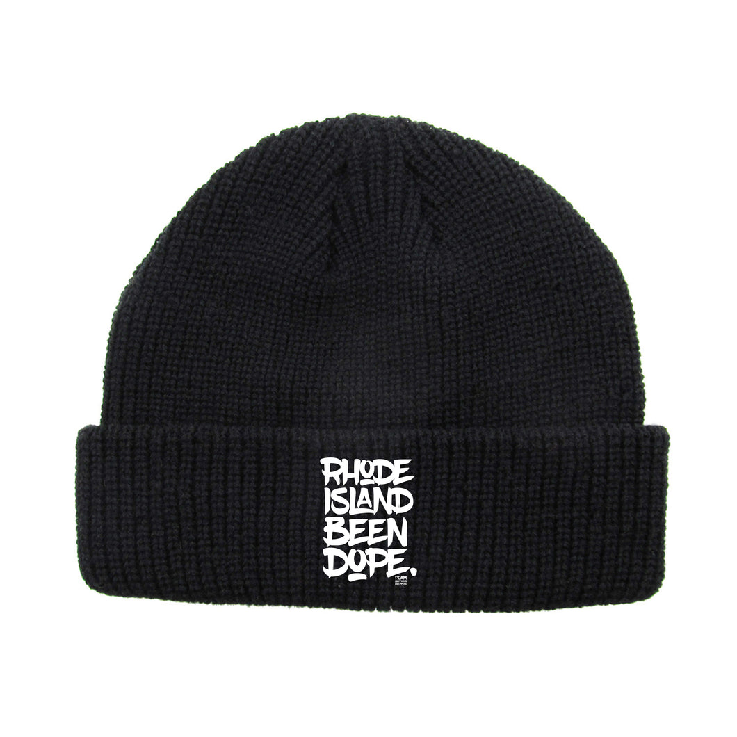 Rhode Island Been Dope Fully Embroidered Fisherman Beanie