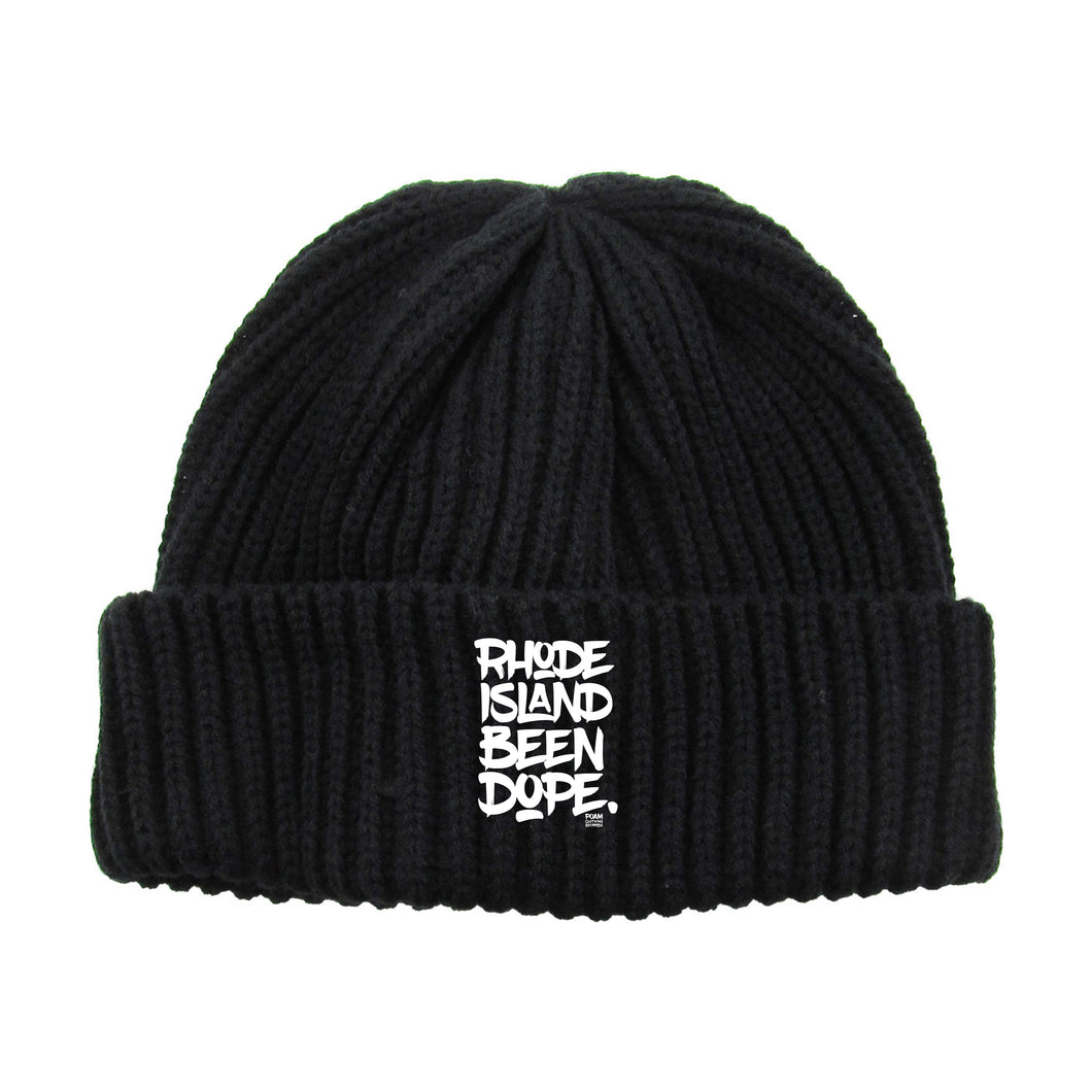 Copy of Rhode Island Been Dope Fully Embroidered Thick Ribbed Beanie
