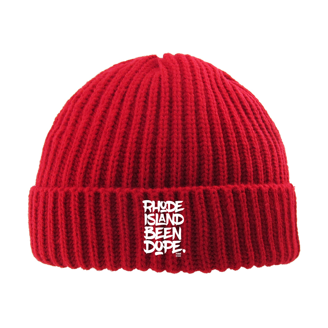 Rhode Island Been Dope Thick Ribbed Beanie