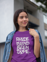 Load image into Gallery viewer, Rhode Island Been Dope T-Shirt 9&quot; Logo (Shorter than full sized one)
