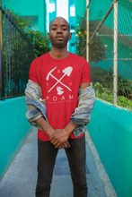 Load image into Gallery viewer, Pick and Shovel 180 Unisex Tee Red
